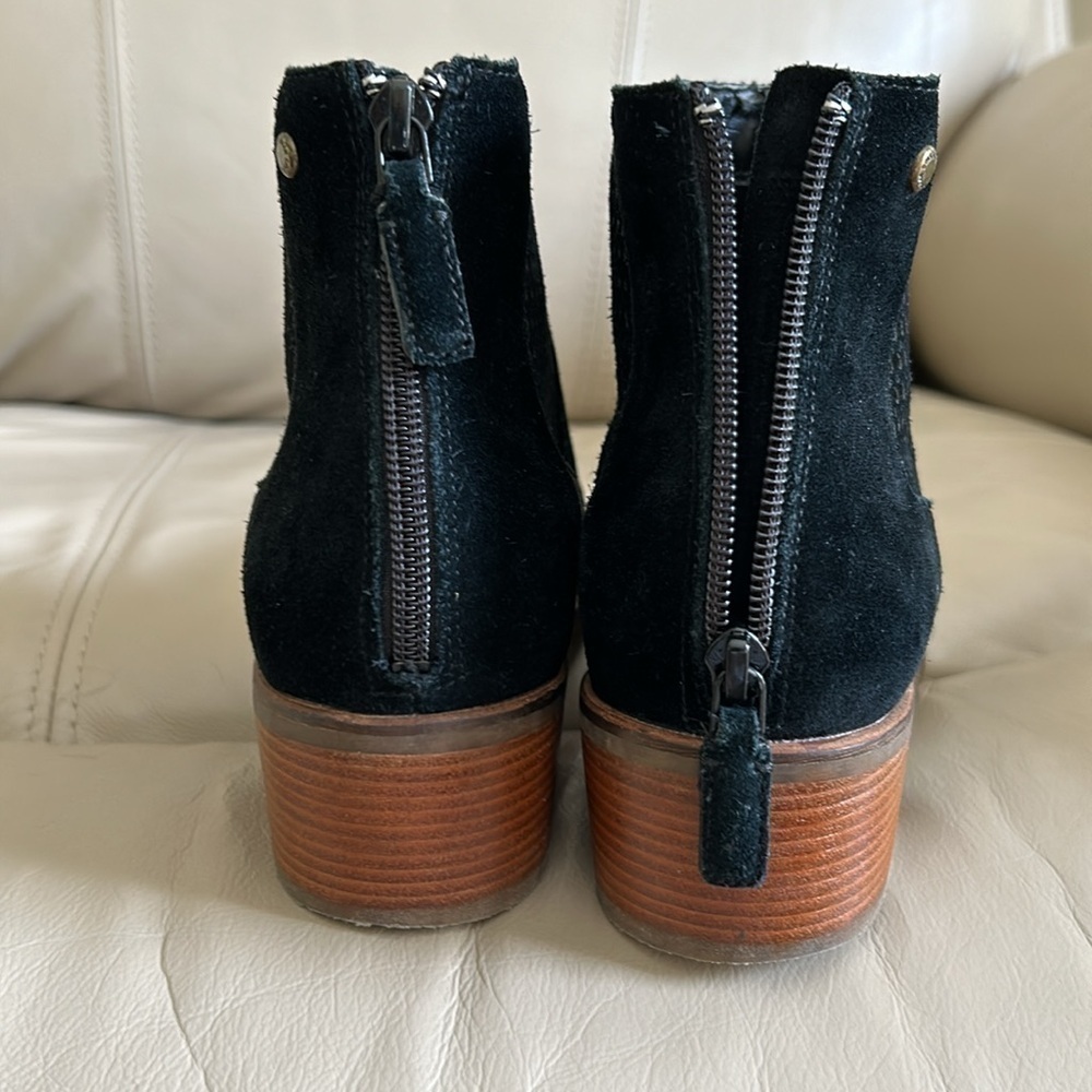 Cole Haan Black Suede Booties - Picture 2 of 10